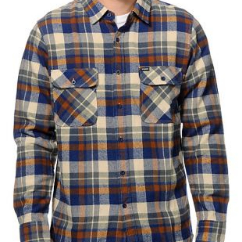 Brixton Archie Plaid Flannel Shirt XL